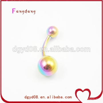 Rainbow stainless steel navel belly ring wholesale